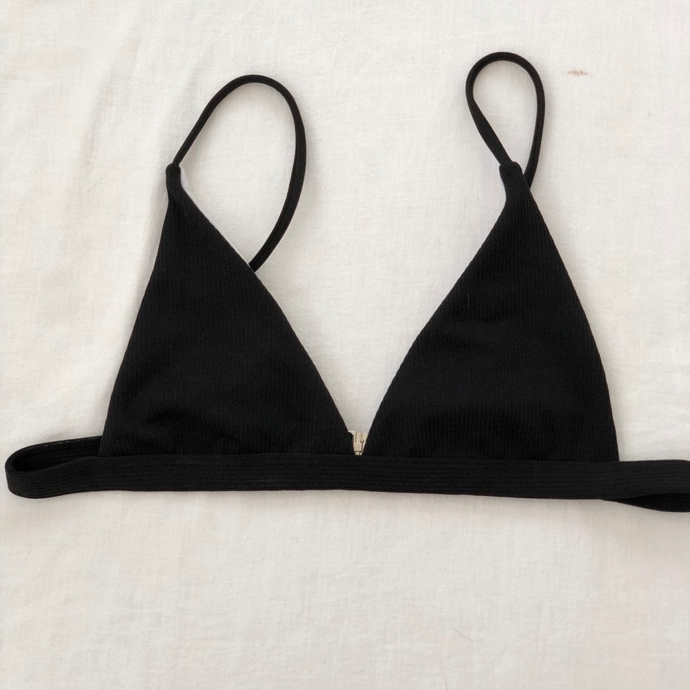 Black Triangle Bikini Top